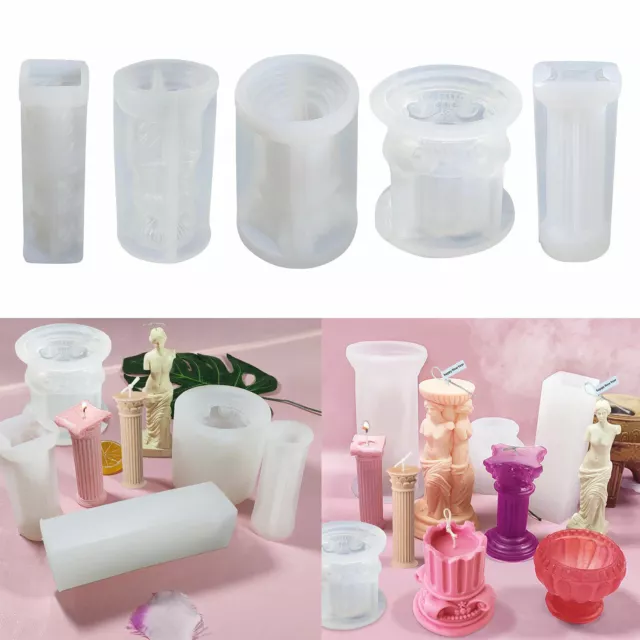 Goddess Pillar Resin Casting Mold Silicone Jewelry Epoxy Mould Craft Art DIY