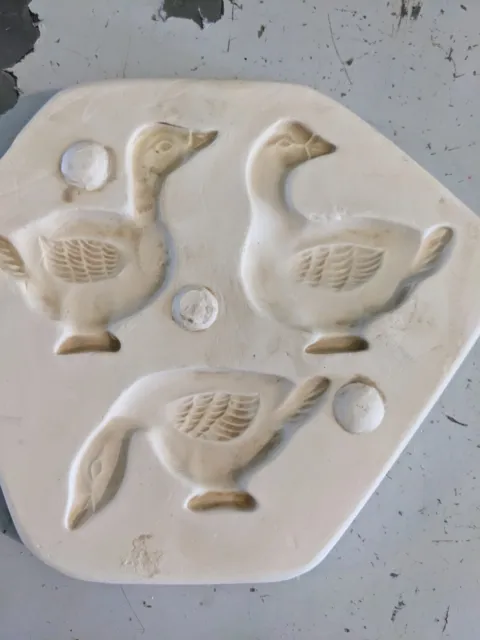 Molde de cerámica fundida deslizante vintage imanes de ganso ganso