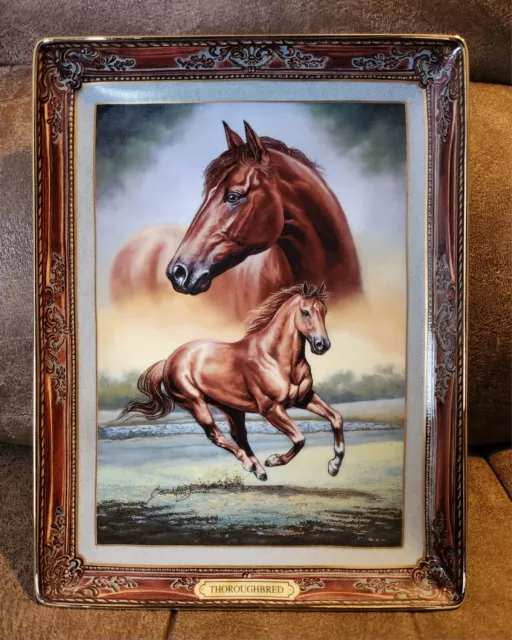 Franklin Mint Thoroughbred Portrait of a Champion Limited Fine Porcelain Horse