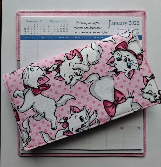 COTTON FABRIC ARISTOCATS Marie 202425 Pocket Calendar & Appointment