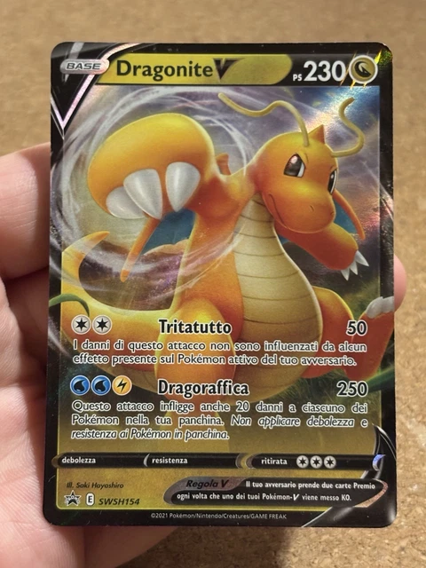 World Championship 2023 Dragonite V SWSH154 Promo Rare Pokmon Card - Near  Mint Condition, Full Art SWSH154 Promo Rare Full Art Near Mint Ungraded Pokemon  TCG