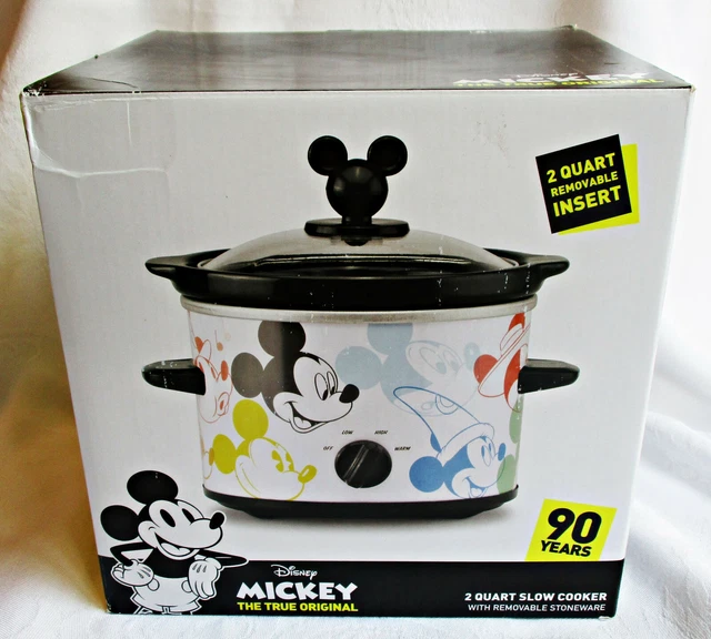 DISNEY MICKEY MOUSE 90th Anniversary 2 Quart Slow Cooker new NIB 90