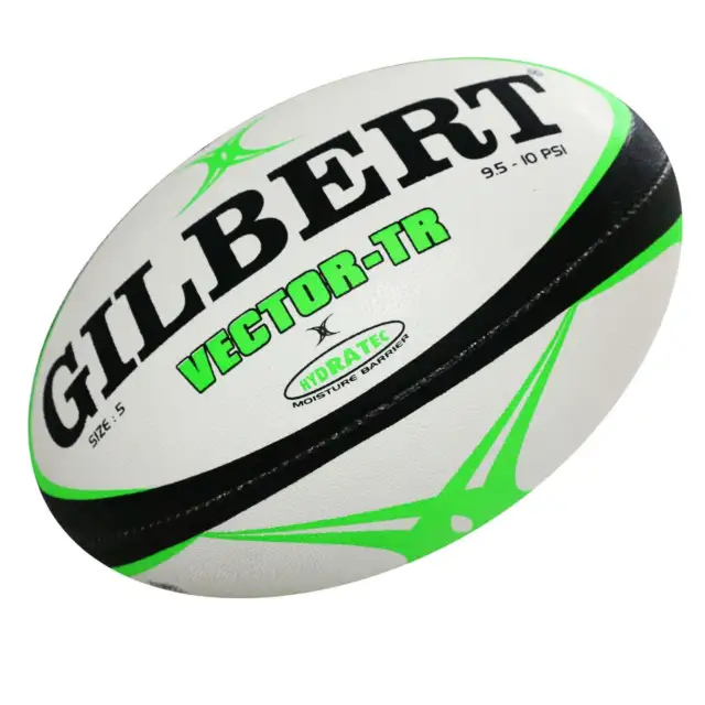 Gilbert: Vector-TR Black Rugby Ball - Size 5