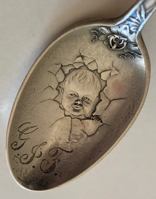 Antique Gorham Sterling Silver Baby Spoon 5.5”