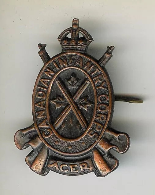 WWII Canadian Infantry Corps Cap Badge