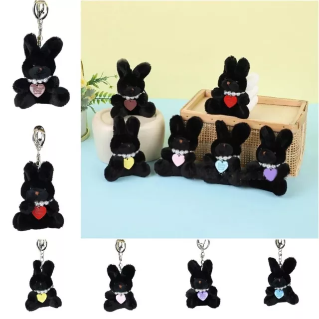 PP Cotton Rabbit Plush Keychain Animal Doll Keyring  Hanging Accessory