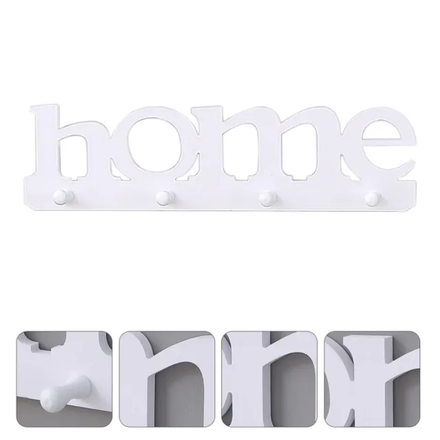 Hat Hangers Home Hook Wall Mounted Clothes Rack Shelves White Towel