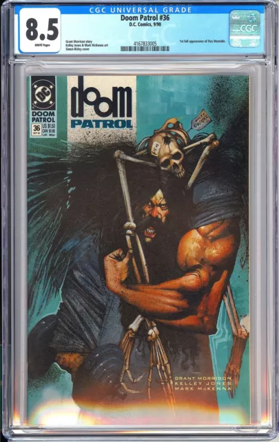 Doom Patrol 36 CGC 8.5 1990 4167833005 1st Full Flex Mentallo TV Show