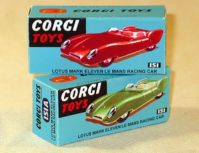 Boîte Vide Corgi Toys 151 - Lotus Mark Eleven Le Mans - Collection UK