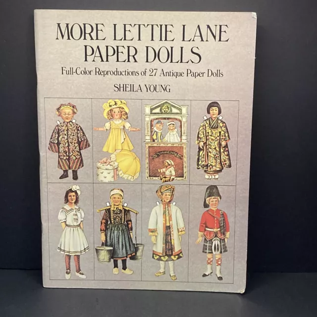 Sheila Young More Lettie Lane Paper Dolls Paperback Vintage 1981
