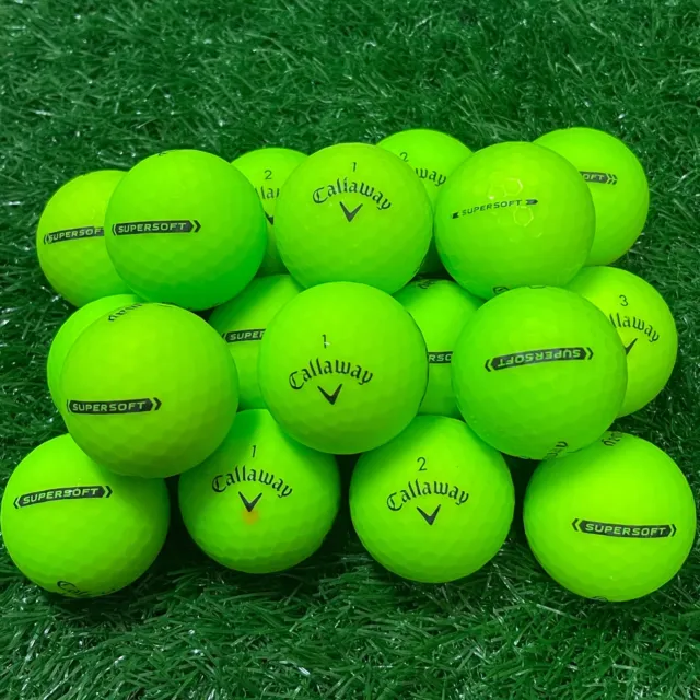 12 Callaway Matte Green SuperSoft AAAA Near Mint Golf Balls 4A Grade
