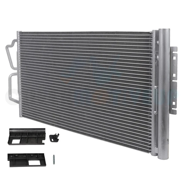 AC Condenser for 2008-2009 Buick Allure Chevrolet Impala Silver Block Fitting