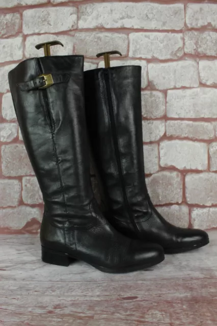San Marina bottes cuir noir T 39 / UK 5.5 TRES BON ETAT