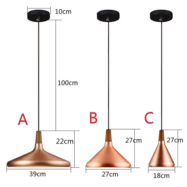 Rose Gold Kitchen Pendant Light Dining Room Ceiling Lights Bar Chandelier Lights