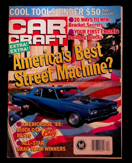 VINTAGE CAR CRAFT Magazine December 1987 Street Racer Buick GSX