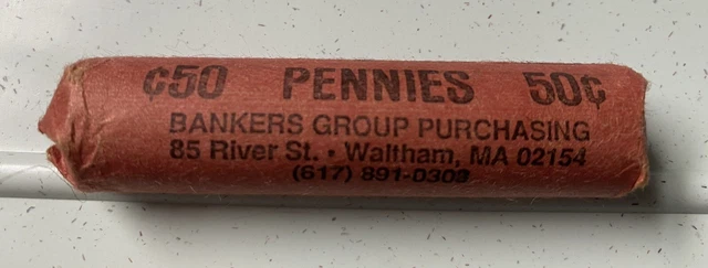 1938 P Roll Uncirculated Lincoln Wheat Cent Pennies