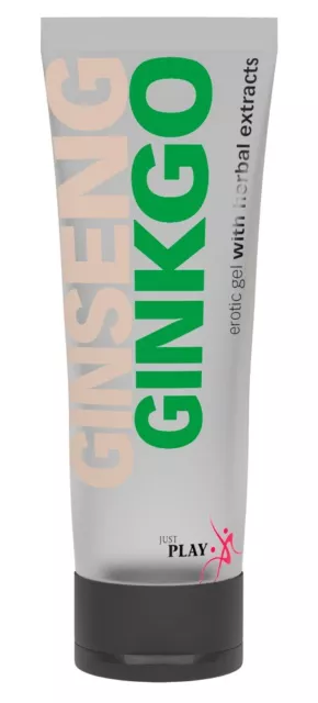 Just Play Massage-Gel "Ginseng Ginkgo" - sinnliche Massage-Creme, 80 ml