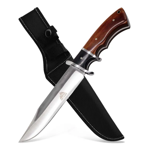 Jagdmesser ClipPoint Klinge Gürtelholster 28,5cm Einhandmesser Outdoor Messer