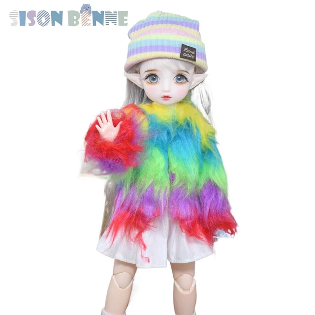 lionlar Poupée BJD 1/6 Fille Meilleur Cadeau pour Filles Jouets DIY Poupées de Mode Robe Rose Articulée 23