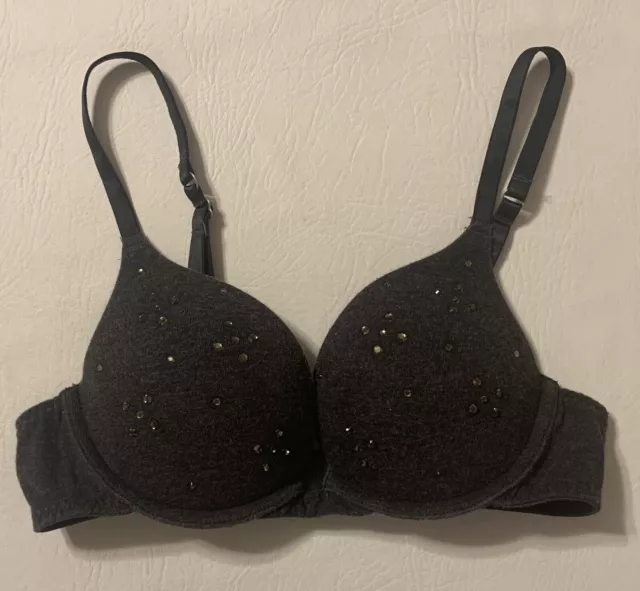 LOT OF 2 Womens 34A 32B Push Up Bras Black Striped Aerie SO Padded  Adjustable £15.19 - PicClick UK