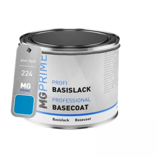 Peinture Voiture pot pour Opel 224 AH LL Signalblau Signal Blue 0,5l
