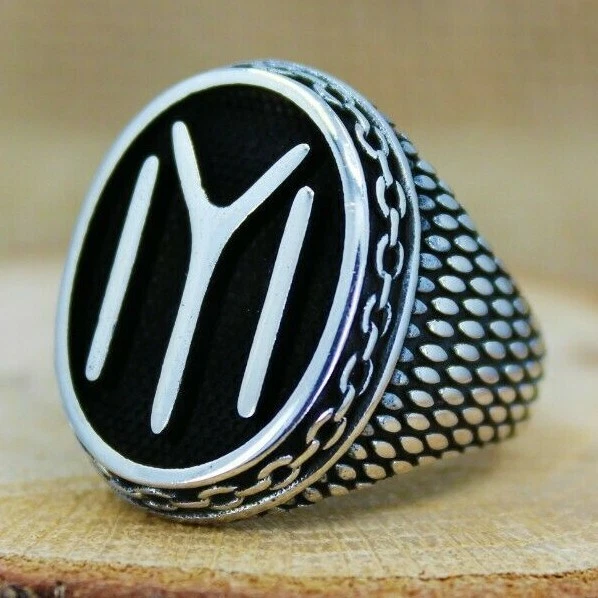 Solid 925 Sterling Silver IYI Kayi Tribe Archer Thumb Ring For Men | Adjustable Size (US 10.5-14) | Turkish Made, Gift Box - View #10