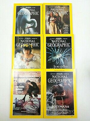 National Geographic Magazine Nat Geo 1/2 YEAR  July-December 1990