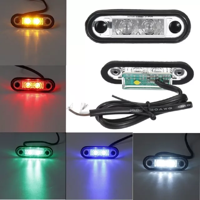 HELLA STYLE LED BÜNDIG PASSEND FÜR KELSA BAR MARKER LAMPE LICHT 12V 24V in 6 Farben