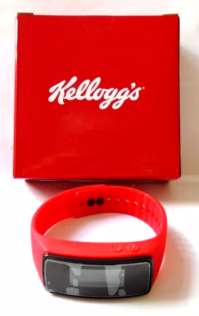 KELLOGG S FIT BAND Watch Red Brand New in Original Box 9.99 PicClick UK