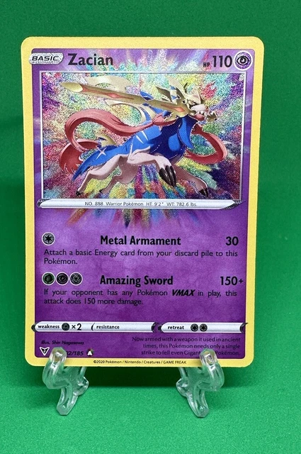 Pokemon TCG Vivid Voltage Zacian 082/185 Holo Amazing Rare