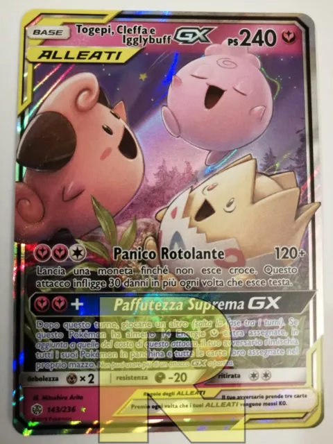 Pokémon TCG: Togepi, Cleffa e Igglybuff GX (143/236) - SM12