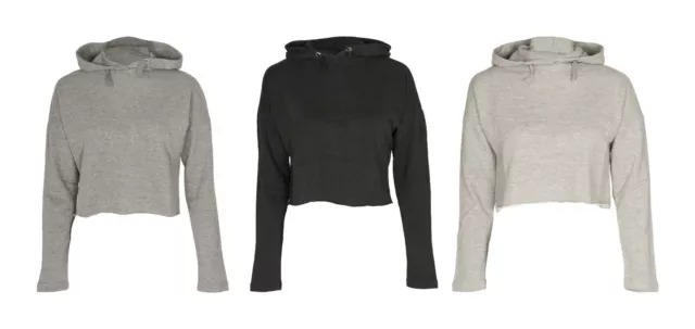 Nuova felpa con cappuccio top per bambine maniche lunghe pullover coltura semplice stringa