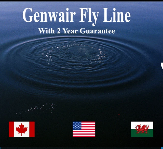 Genwair Sinking Fly line in scatola grigio piscina WF8S 2 anni di garanzia