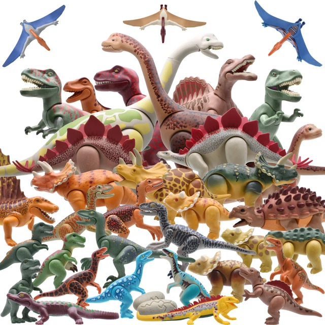 Figurines Playmobil Dinosaures - Carnivore Et Herbivore, âge De Pierre, Occasion