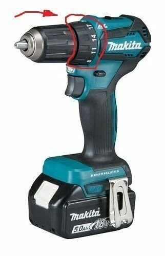 Ensemble d'engrenages Makita 123868-8 d'origine DDF483 DDF483RTJ DF332 XFD11