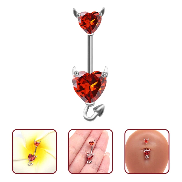 Set Di 6 Anelli Per Ombelico A Tema Natalizio - Gioielli Piercing In Lega, Decorazioni Festive Per Donne