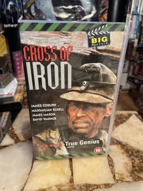 Cross Of Iron - James Coburn classic 1977 war Film VHS - Cert 18 - Vintage Retro