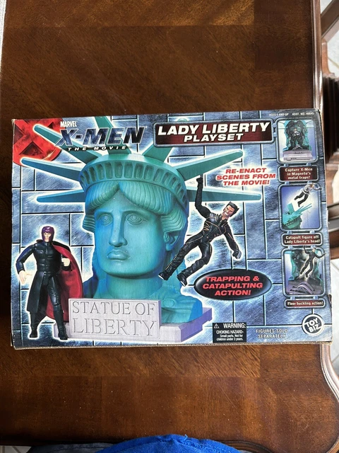 2000 ToyBiz Marvel X-Men The Movie Lady Liberty Playset Vintage Toy Biz NEW
