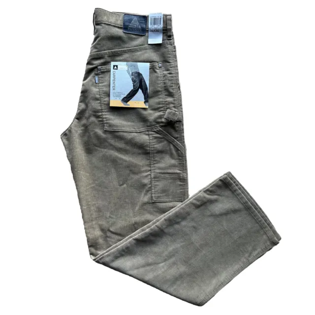 Vintage Levis Silver Tab Corduroy Carpenter Pants 34 Beige NWT Y2K Skater Baggy