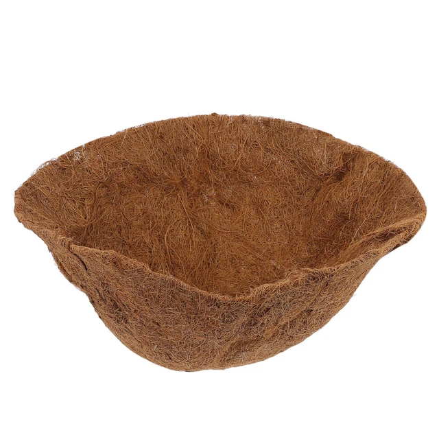 TOKPLNU 2 Cesti Sospesi In Metallo Con Rivestimento In Cocco - Diametro 25 Cm, Con Catene, Per Piante Da Esterno E Interno