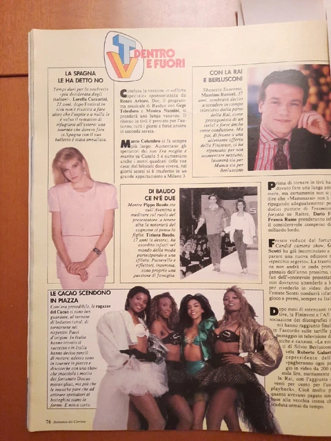 Lorella CUCCARINI   clippings 1988