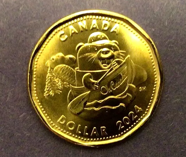 2024 O Canada $1 Dollar Coin. King Charles