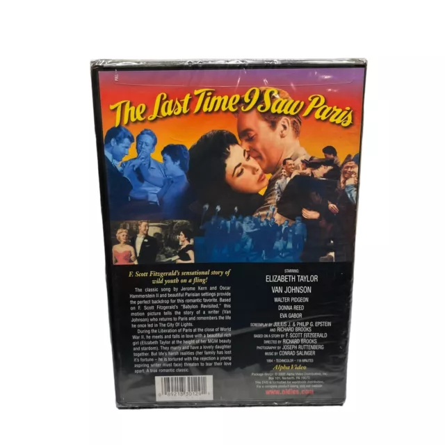 The Last Time I Saw Paris (DVD, 1954) Elizabeth Taylor 2