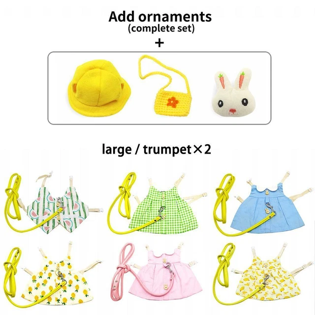 Nette Baumwolle Kleine Tiere Pet Kleid Set Kaninchen Guinea Pig Frettchen Rock
