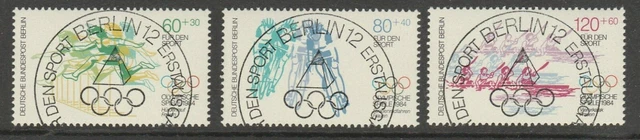 Sommerolympiade 1984 in Los Angeles,  Berlin  716-18  gestempelt