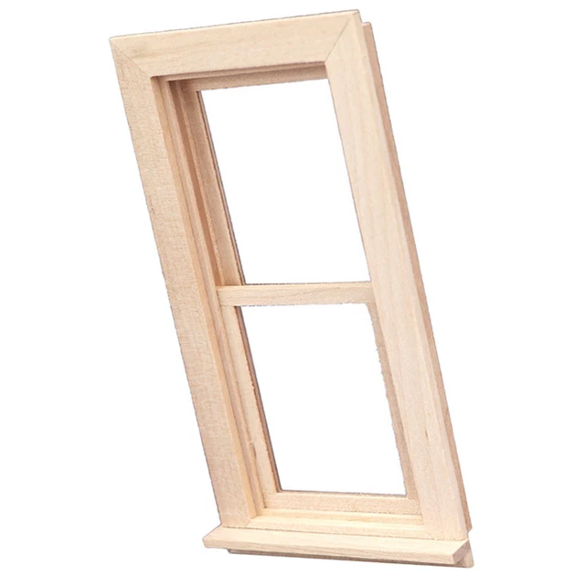 1 Set Holz Dekorative Schöne Puppe Fenster Für Decor Kinder 9