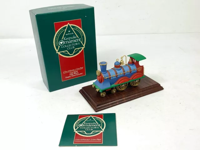 1990 Hallmark Keepsake Collectors CHRISTMAS TRAIN Limited Edition Ornament NIB