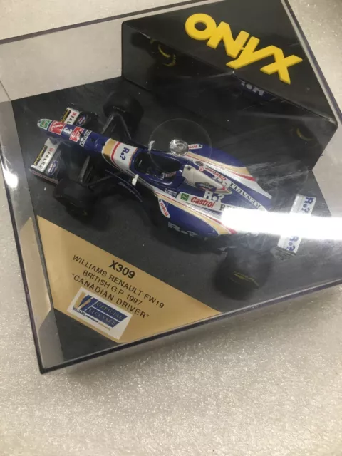 Onxy F1 X309 Williams Renault Fw19 1997 British Gp Canadian Driver 1.43 Scale