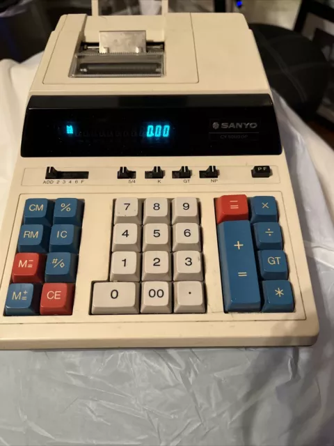 Sanyo cy-5000dp Vintage and Rare Printing Calculator cy5000dp Just Needs Paper!