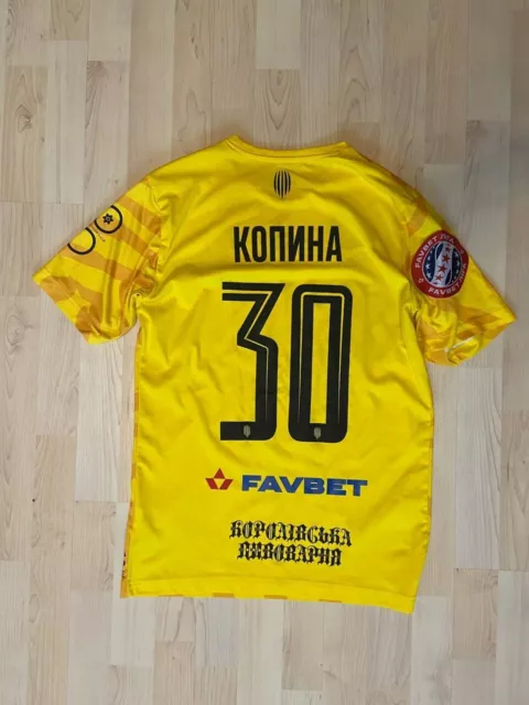 Fc Ruh Lviv 2020/2021 Match Worn Home Football Shirt Jersey Yuriy Kopyna #30